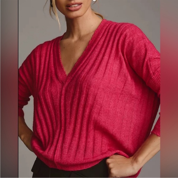 Anthropologie Sweaters - Anthropologie Pilcro V-neck Sweater Size M